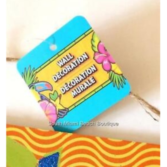 WELCOME Flip Flop Wood Tiki Bar Sign Luau Island Beach House Decor Wall Door - Picture 5 of 7